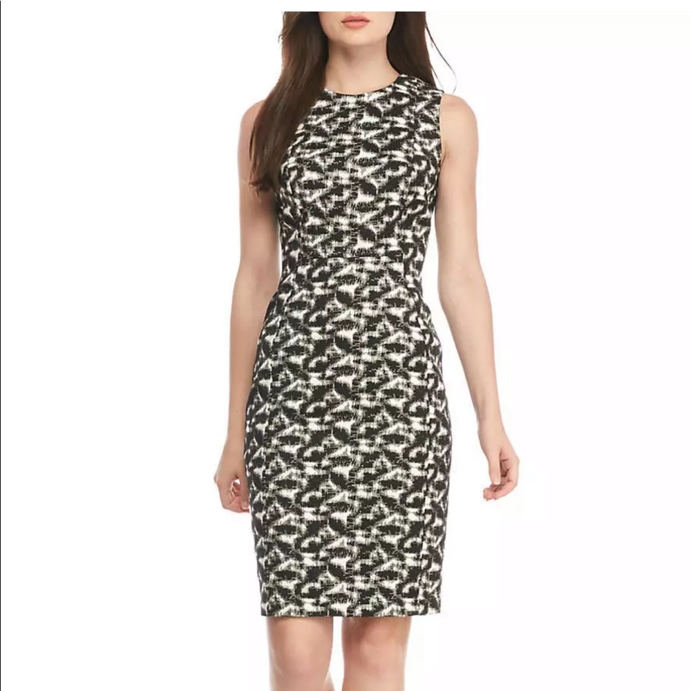 Calvin Klein Printed Sheath Dress